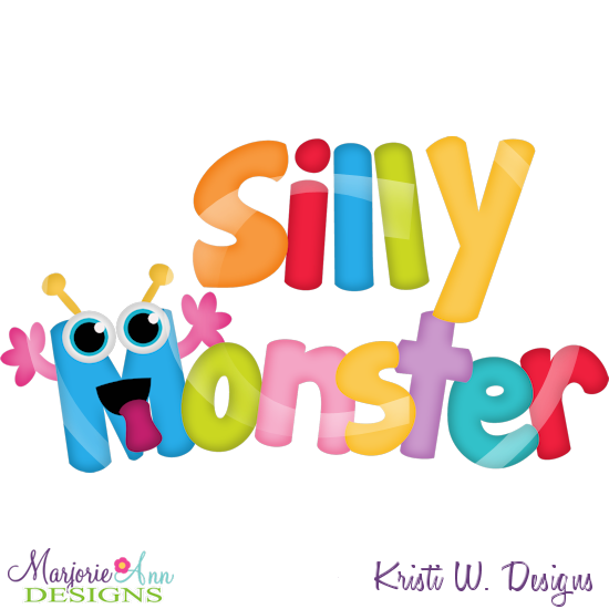 FREE-Silly Monster SVG Cutting Files Includes Clipart - Click Image to Close